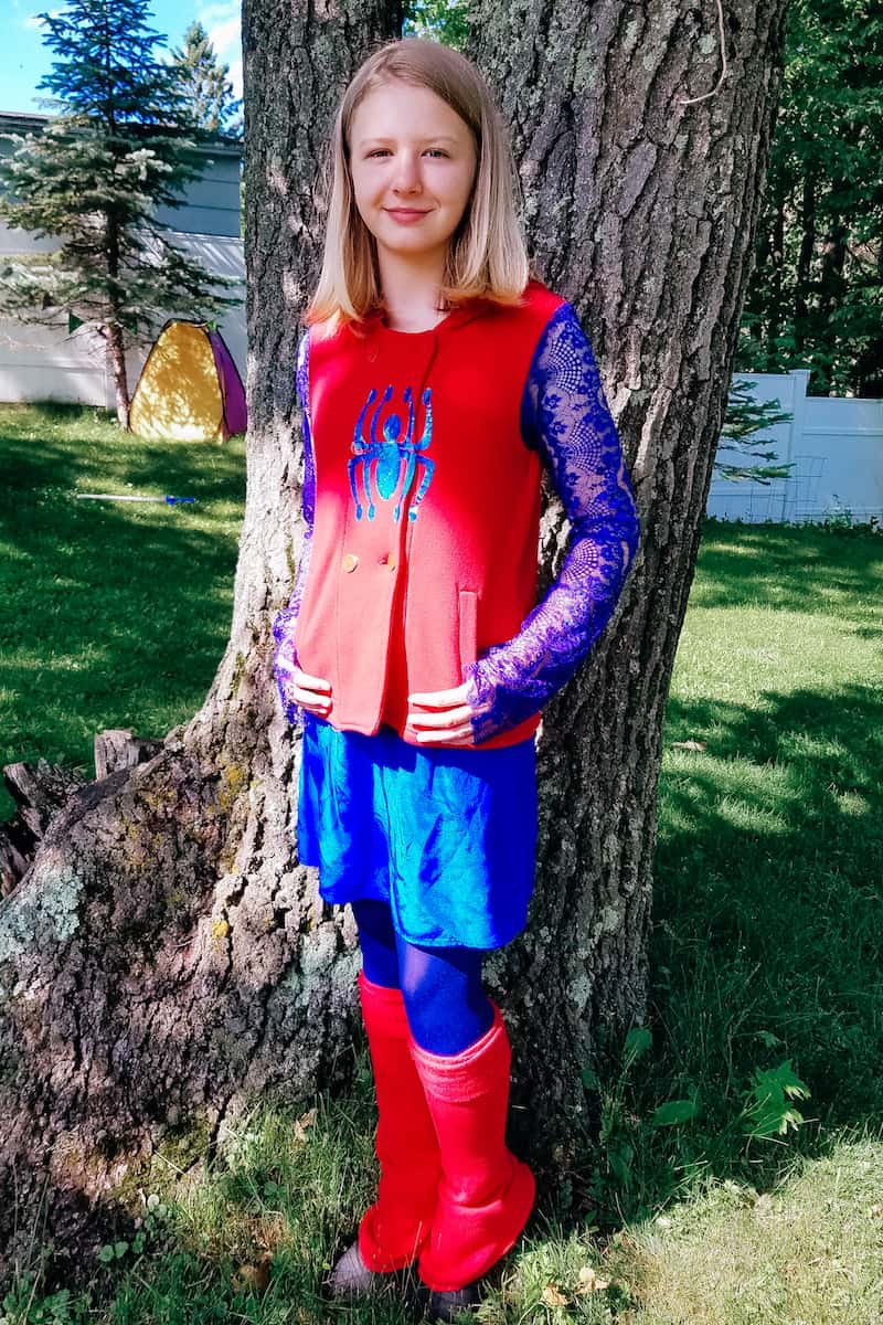 homemade spider-man costume for girls