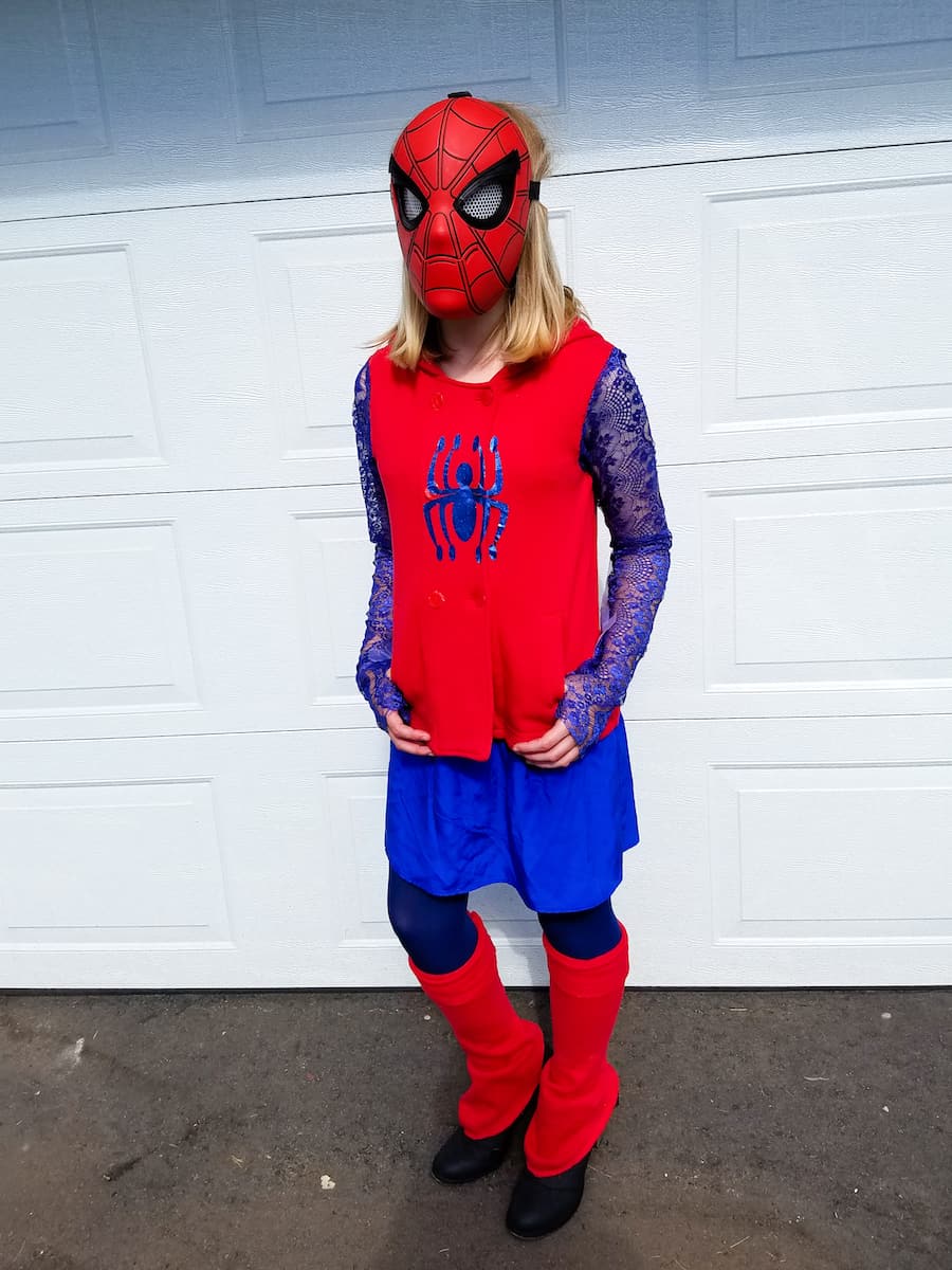 how to make a diy spiderman costume for girls