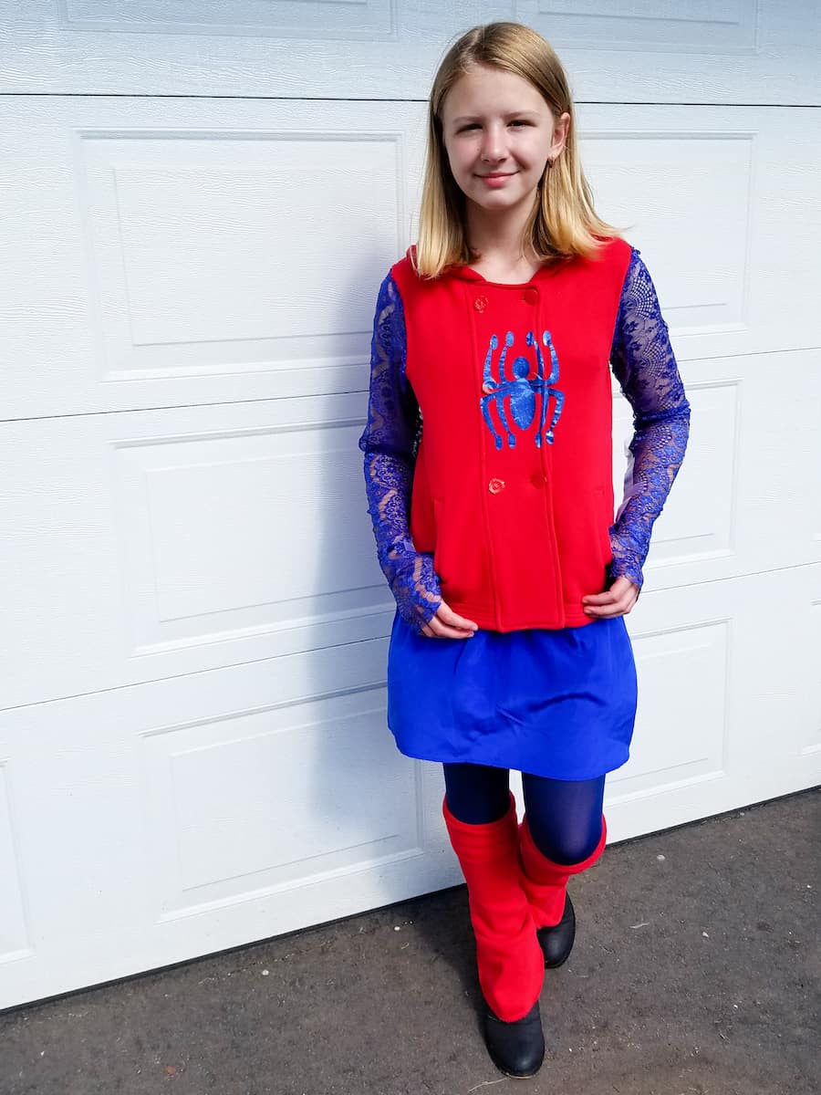 how to make a spider-man costume for a girl