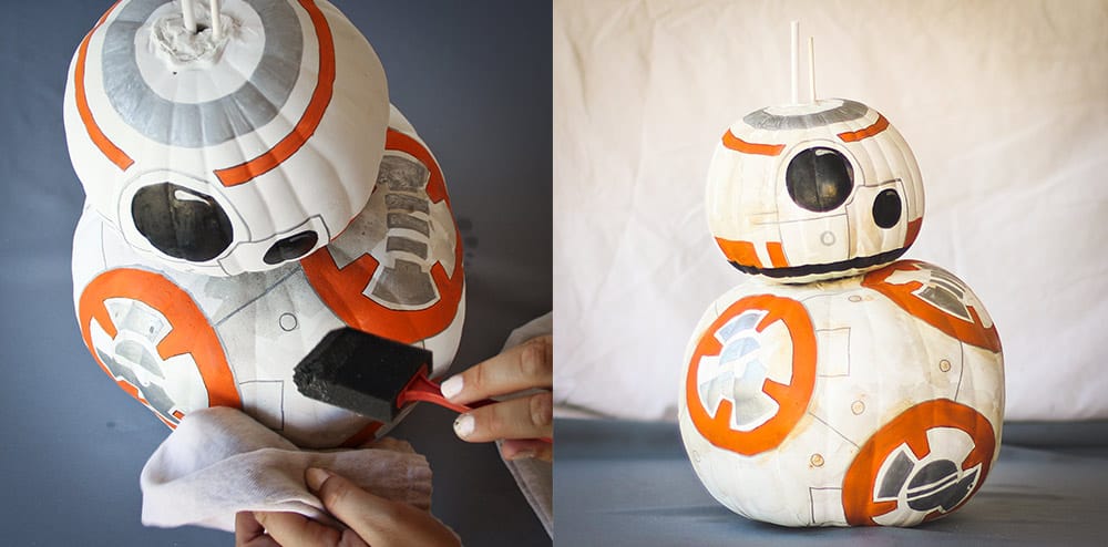 disney painted pumpkins star wars