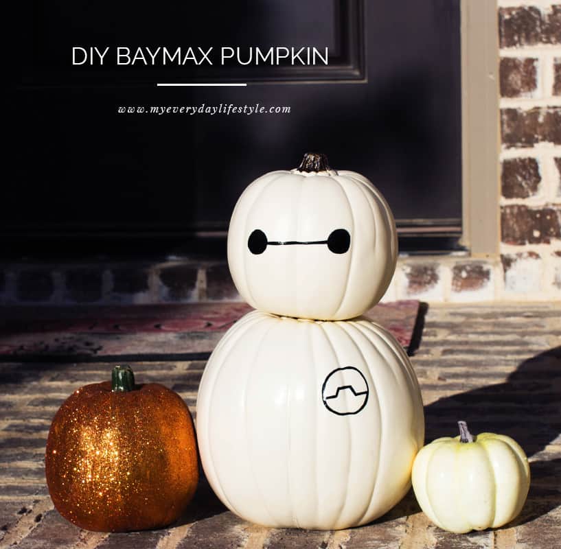 Disney painted pumpkin ideas Big Hero 6 Baymax