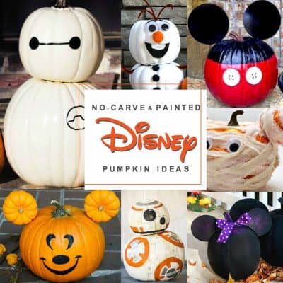 Disney painted pumpkins