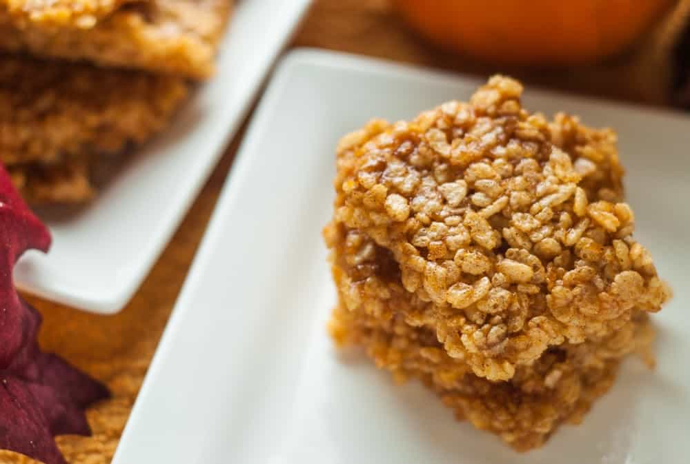 Pumpkin Pie Rice Krispie Treats recipe