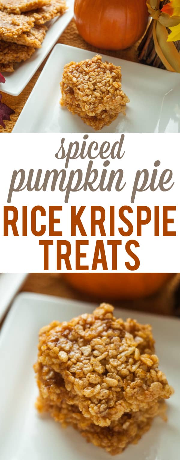 pumpkin pie Rice Krispie treats