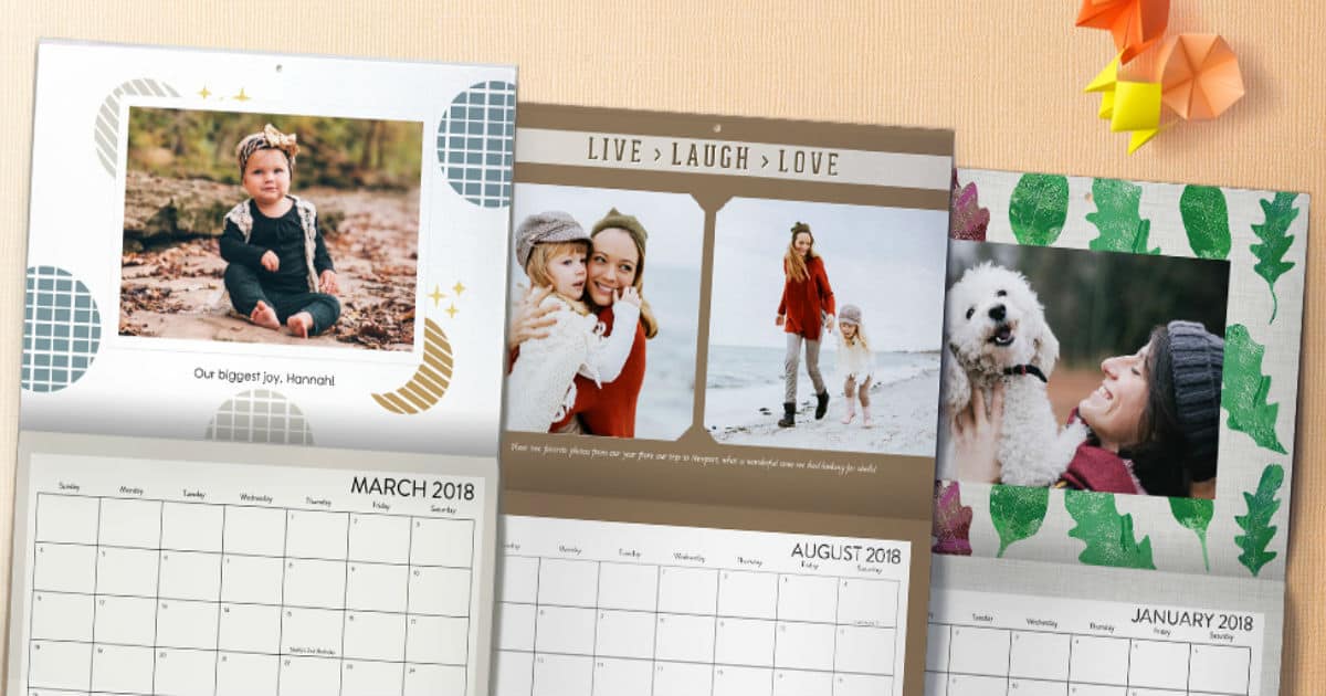 Shutterfly free calendar