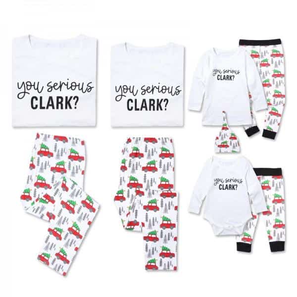 Christmas vacation funny matching family pajamas