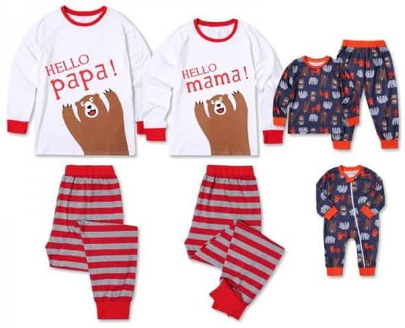 funny matching family christmas pajamas