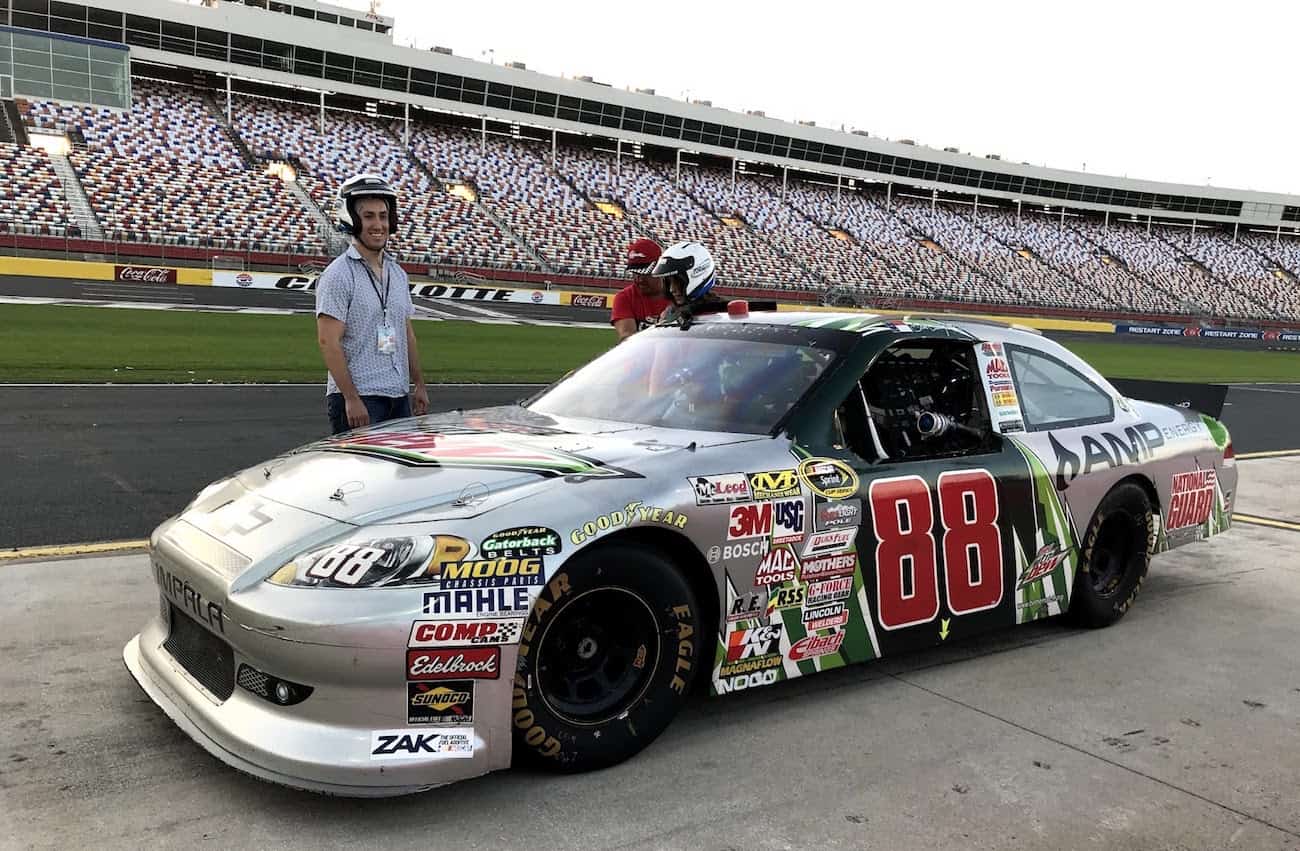 NASCAR ridealong Charlotte Motor Speedway