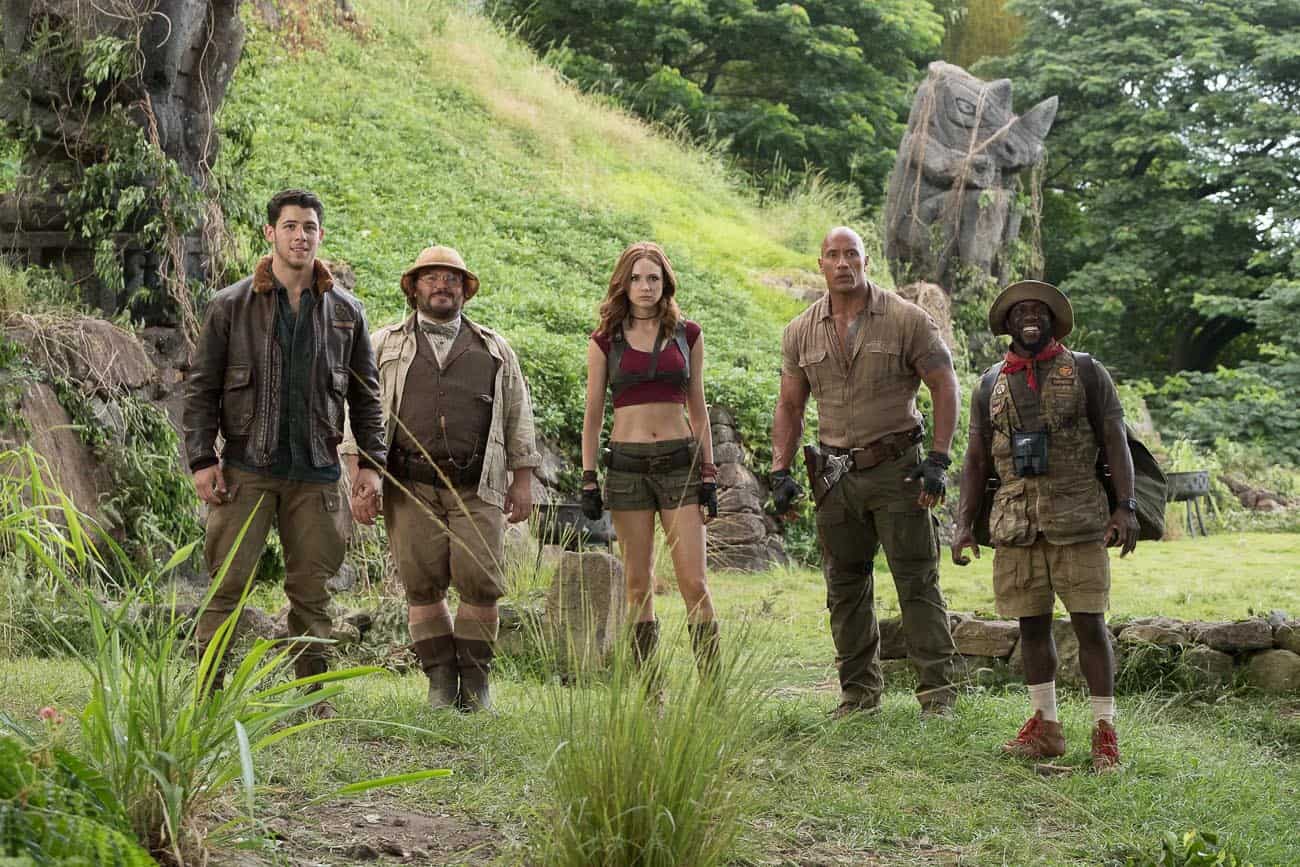 Jumanji press junket interviews