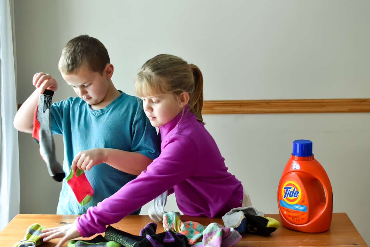 how to have kids help with laundry