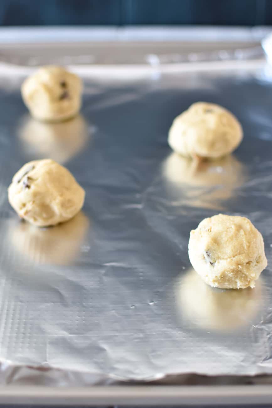brown butter s'mores panbanging cookies dough