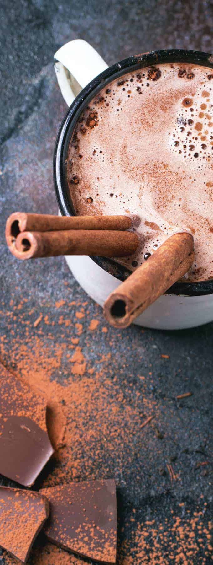 spicy Mexican hot chocolate recipe with cocoa powder