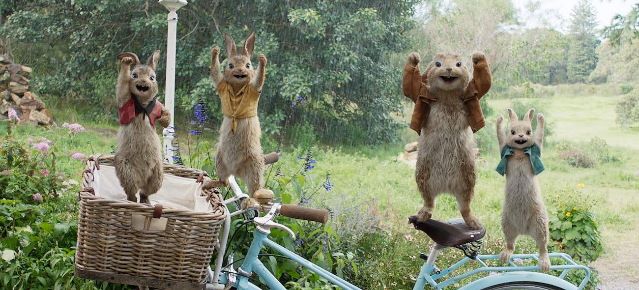 family in Peter Rabbit movie