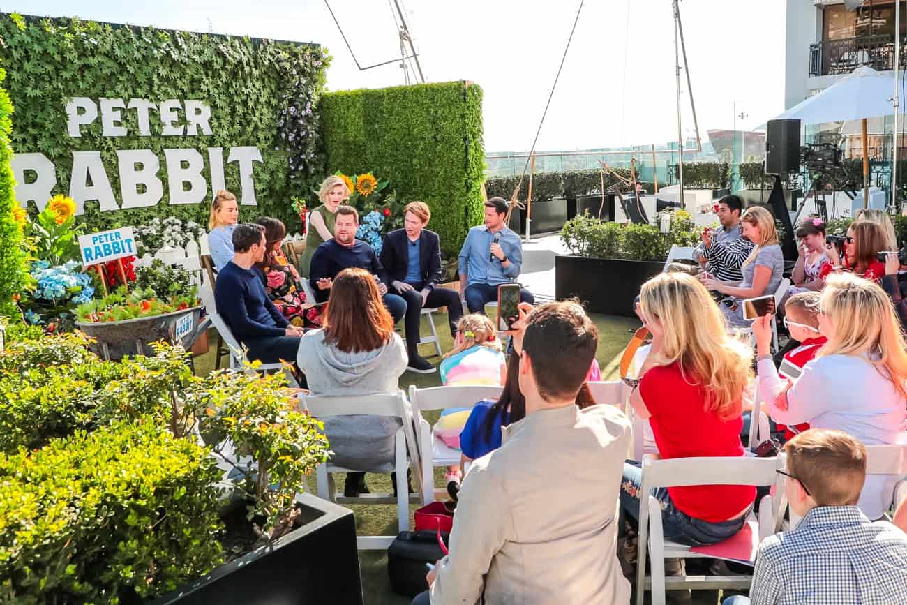 Peter Rabbit press conference with James Corden, Margot Robie and More