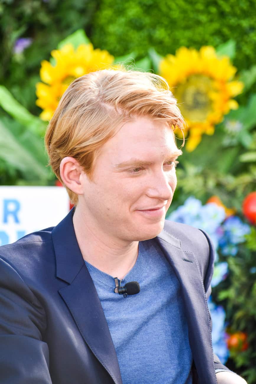 Peter Rabbit press junket Domhnall gleeson