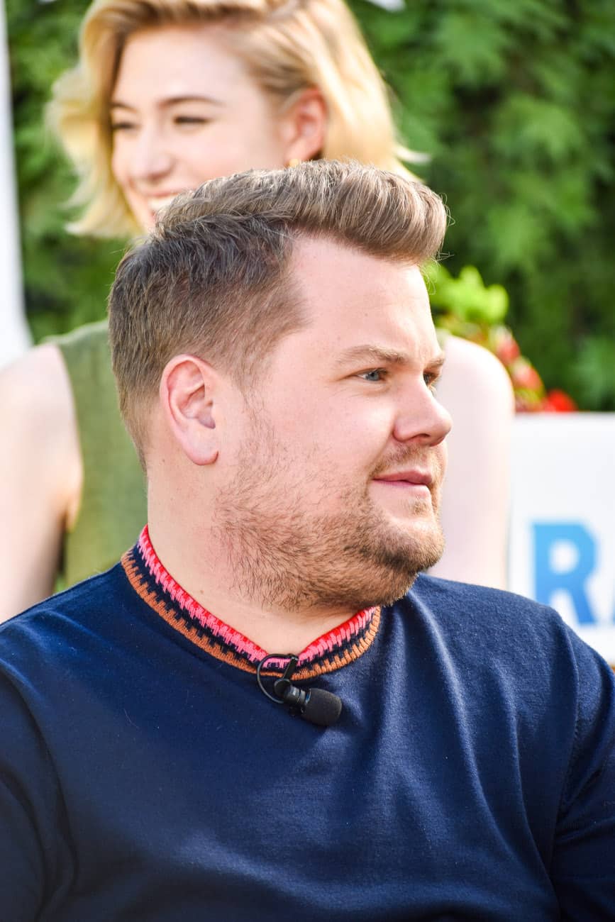 Peter rabbit press conference james corden