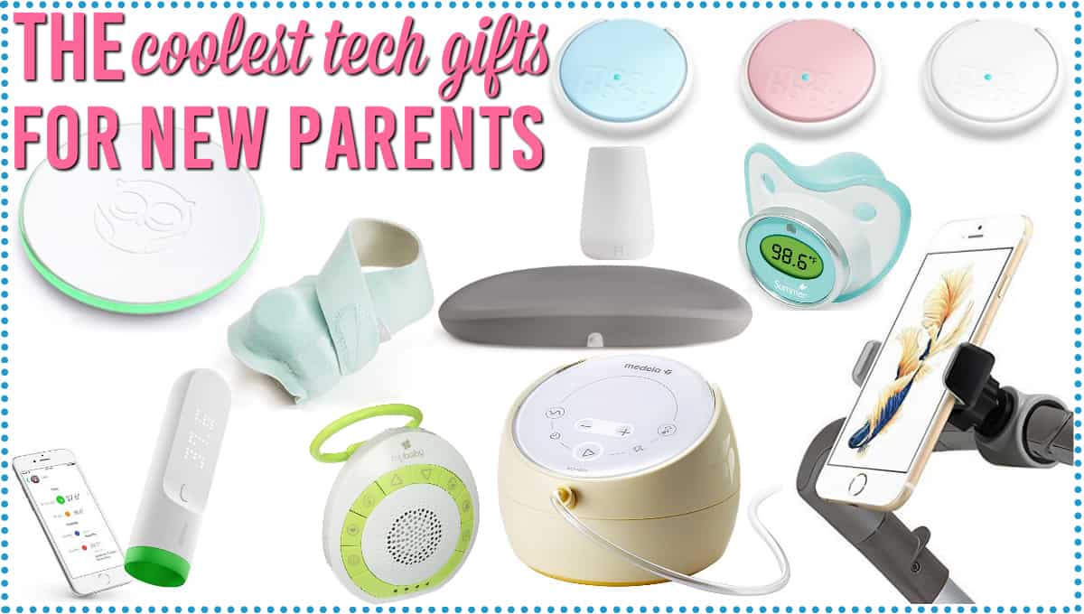 A variety of tech gift ideas for new parents 