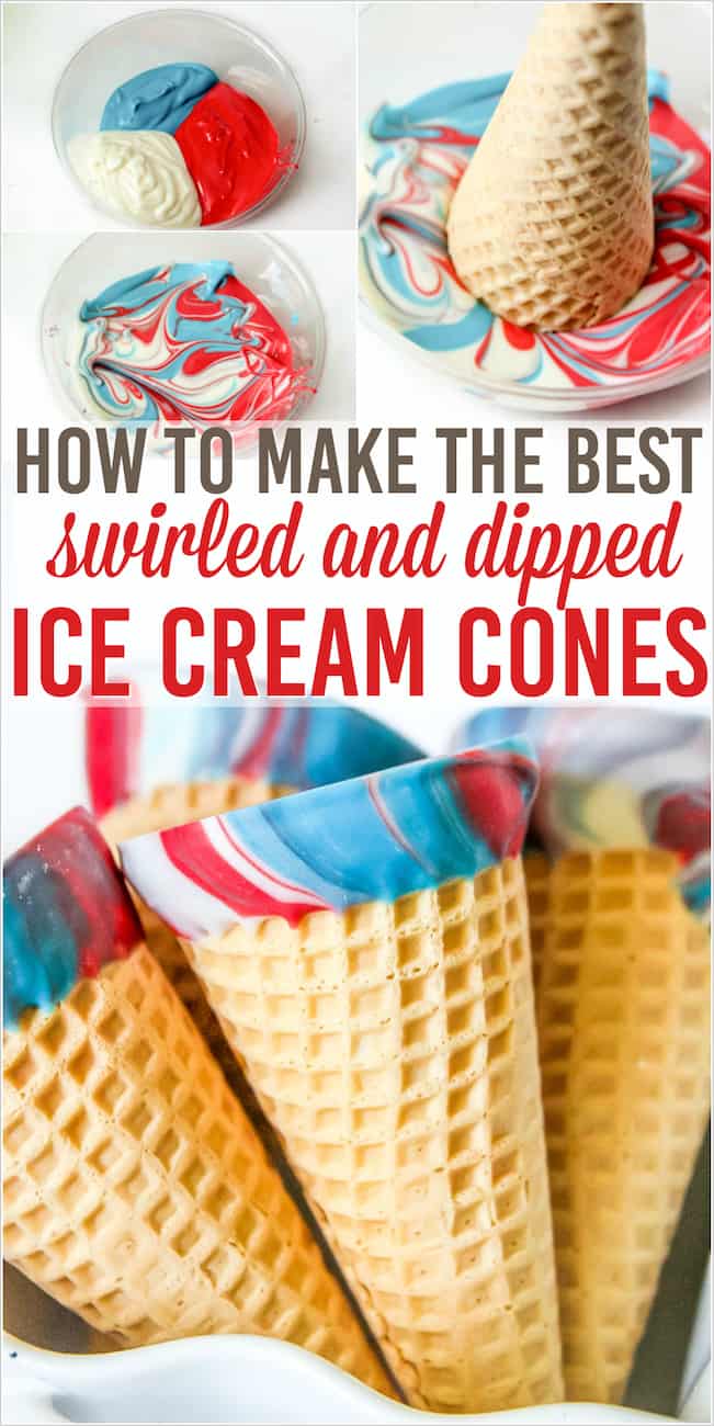 how to make dipped ice cream cones 