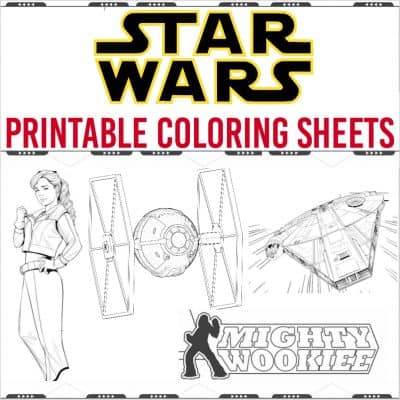 Star Wars coloring pages tie fighter, mighty wookie, Qi Ra