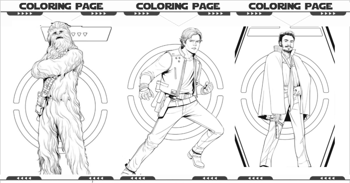 Characters from Star Wars coloring pages