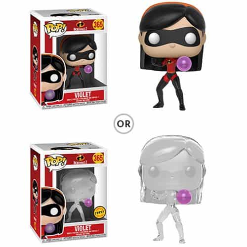 Funko Pop Disney Incredibles 2, Violet (Multicolor or Invisible)