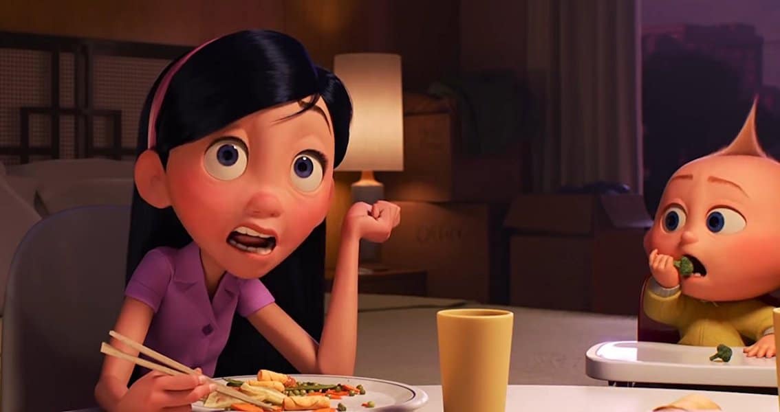 Violet and Jack Jack in Incredibles 2