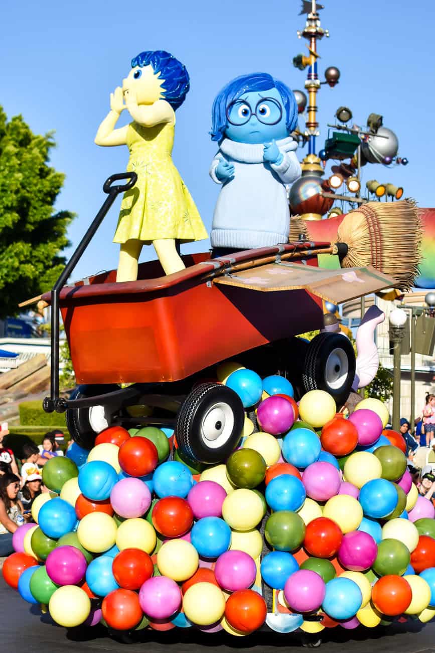 Pixarfest parade inside out