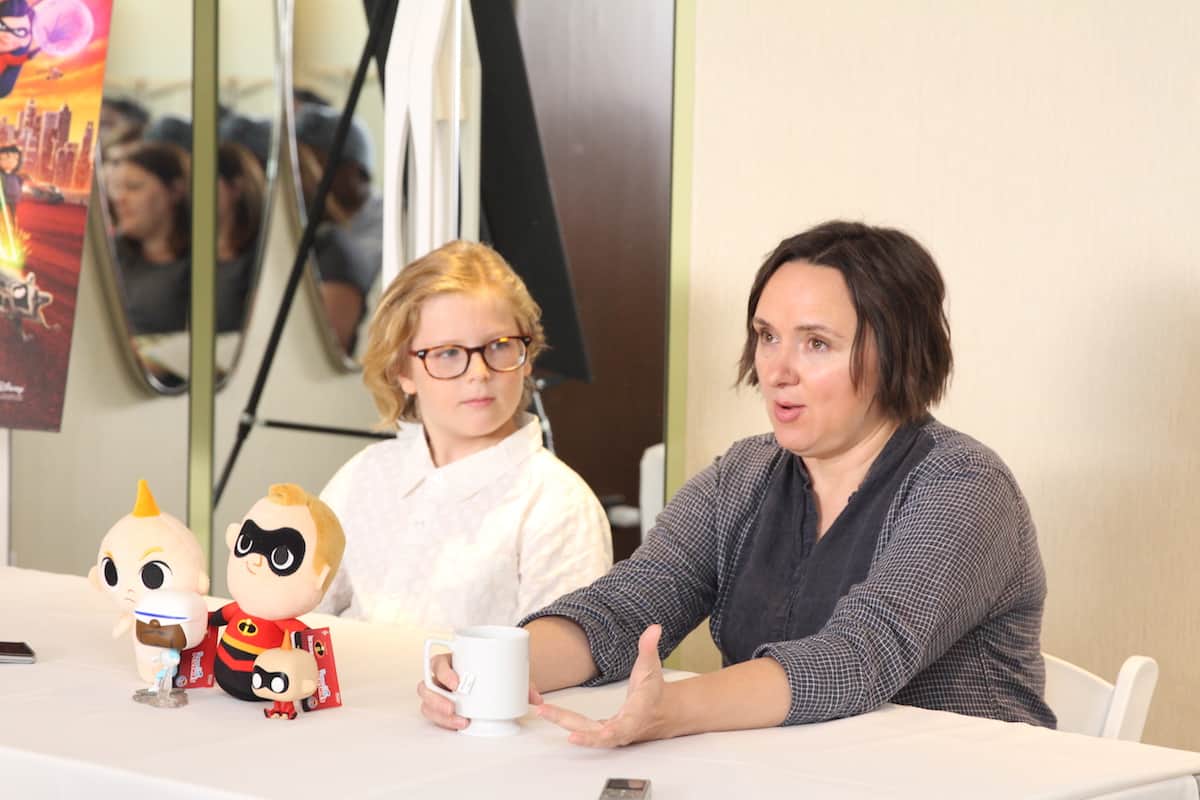 Incredibles 2 Sarah Vowell and Huck Milner