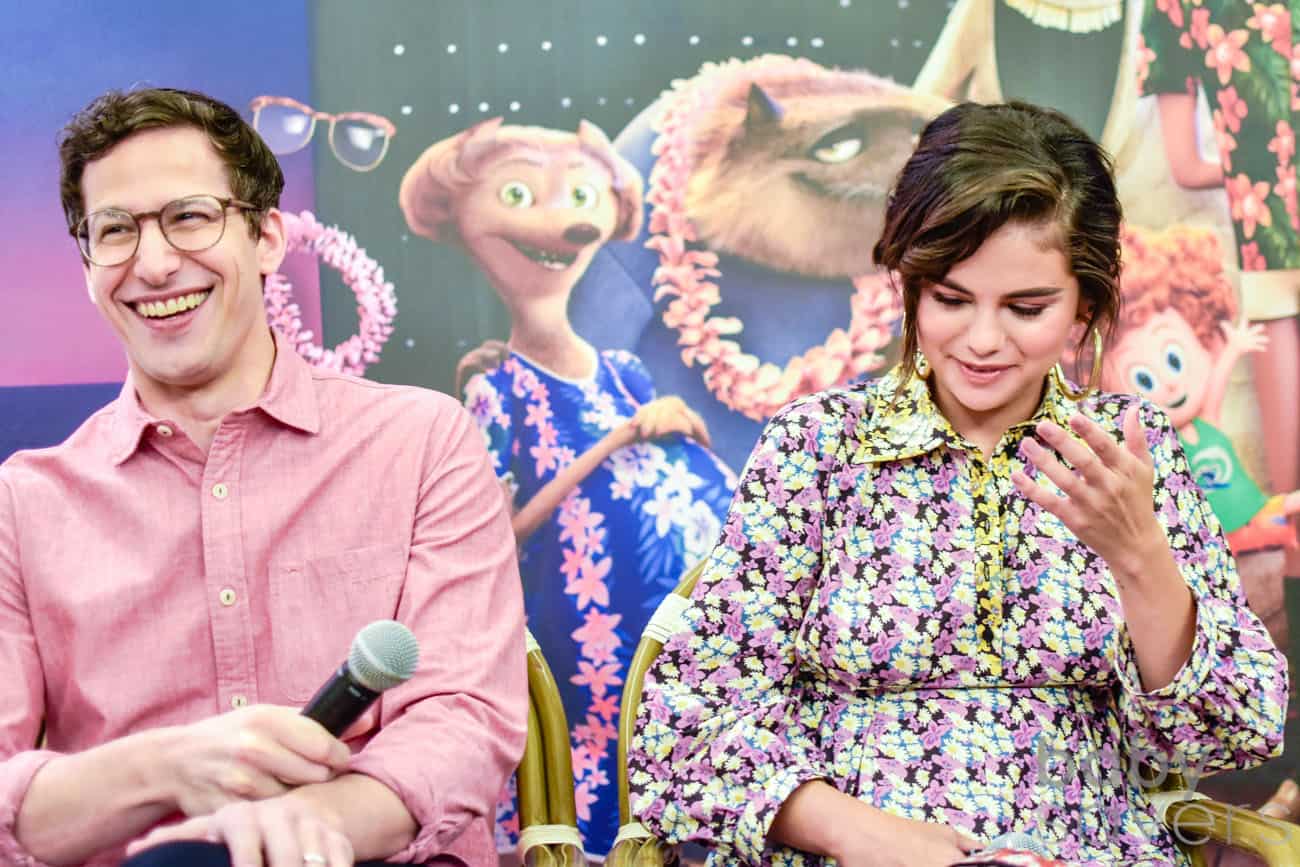 Hotel Transylvania 3 press conference Andy Samberg Selena Gomez