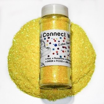 Extra Fine Iridescent Glitter, Sunshine Yellow