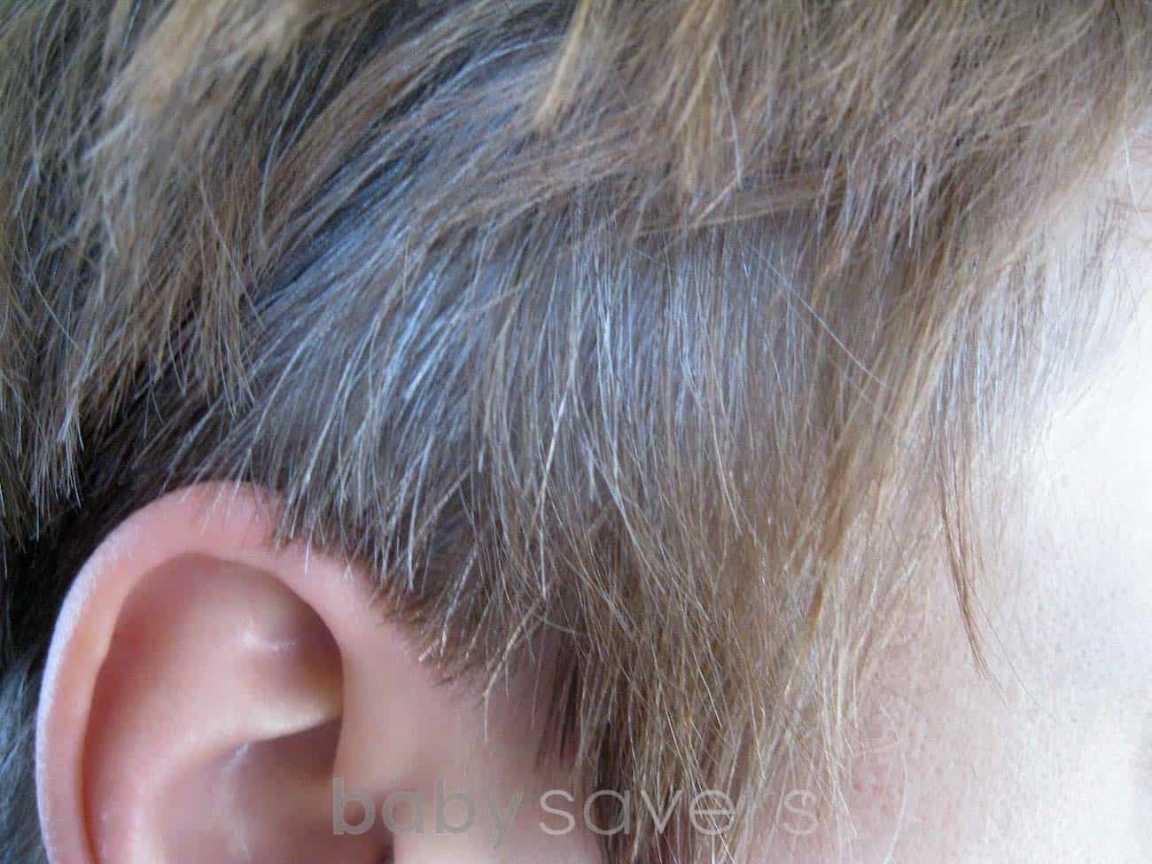 grey hair before hair dye