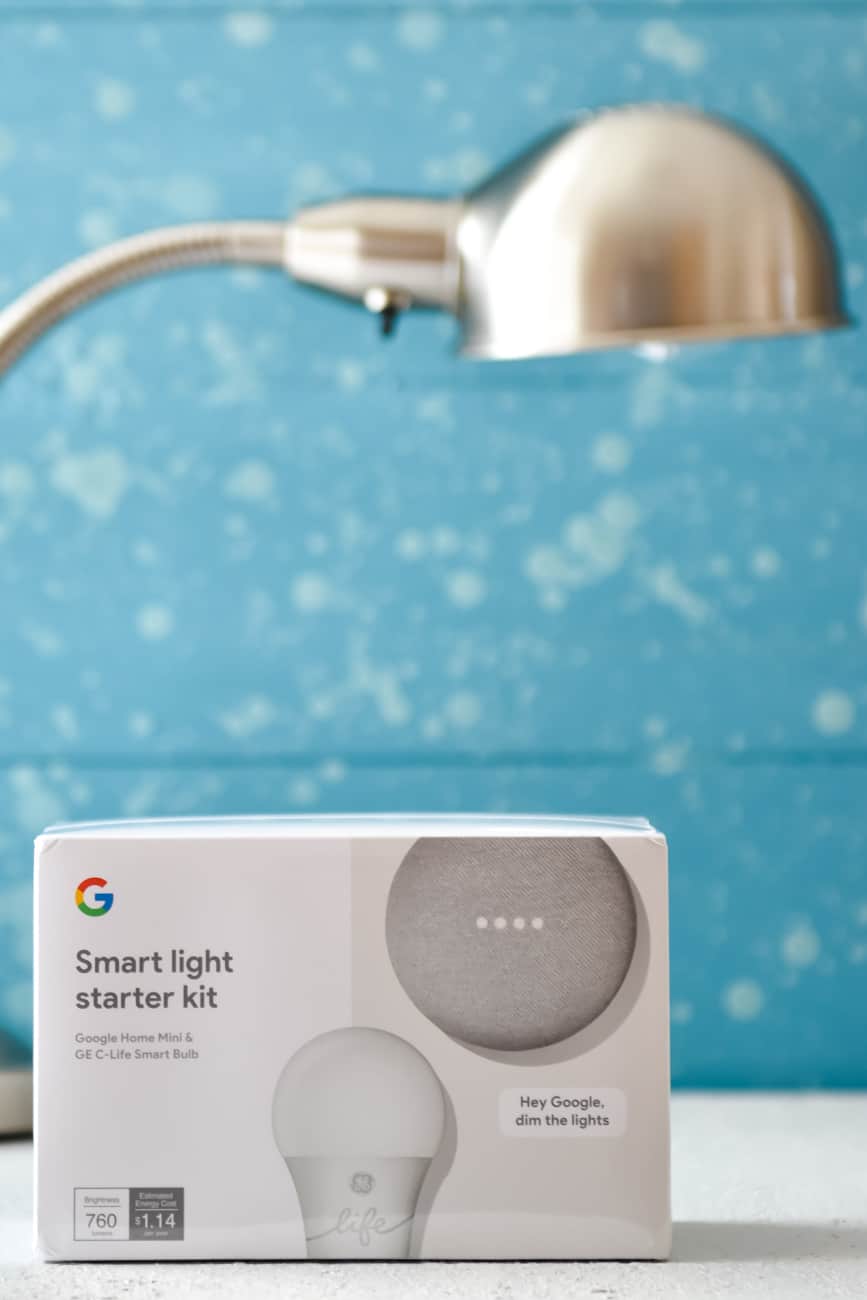New Google Home Mini & GE C-Life Bulb Smart Light Starter Kit 