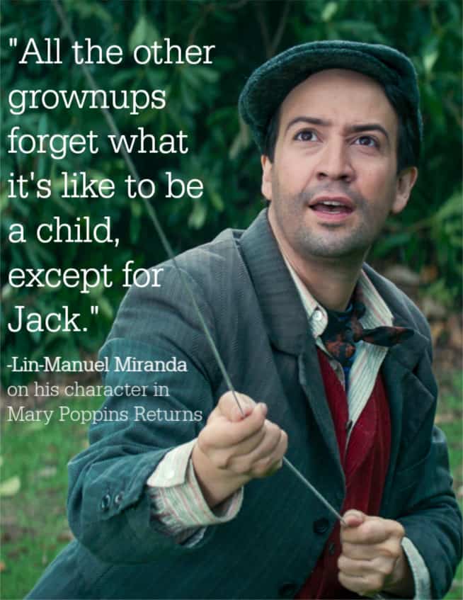 Lin-Manuel Miranda as Jack in Mary Poppins Returns