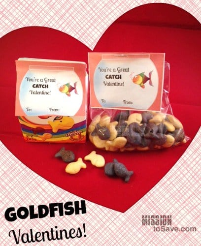 Valentine crafts for kids goldfish valentines