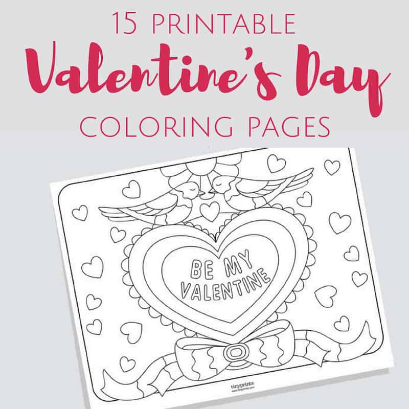 Valentine crafts for kids coloring pages