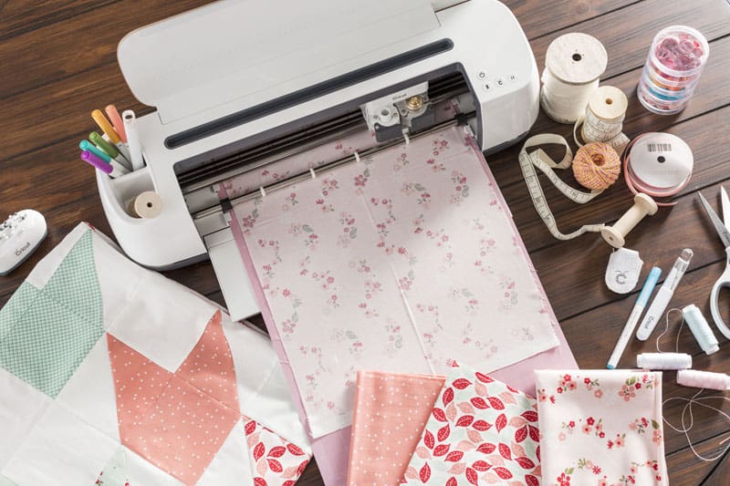 Sewing materials and supplies with a cutting machine