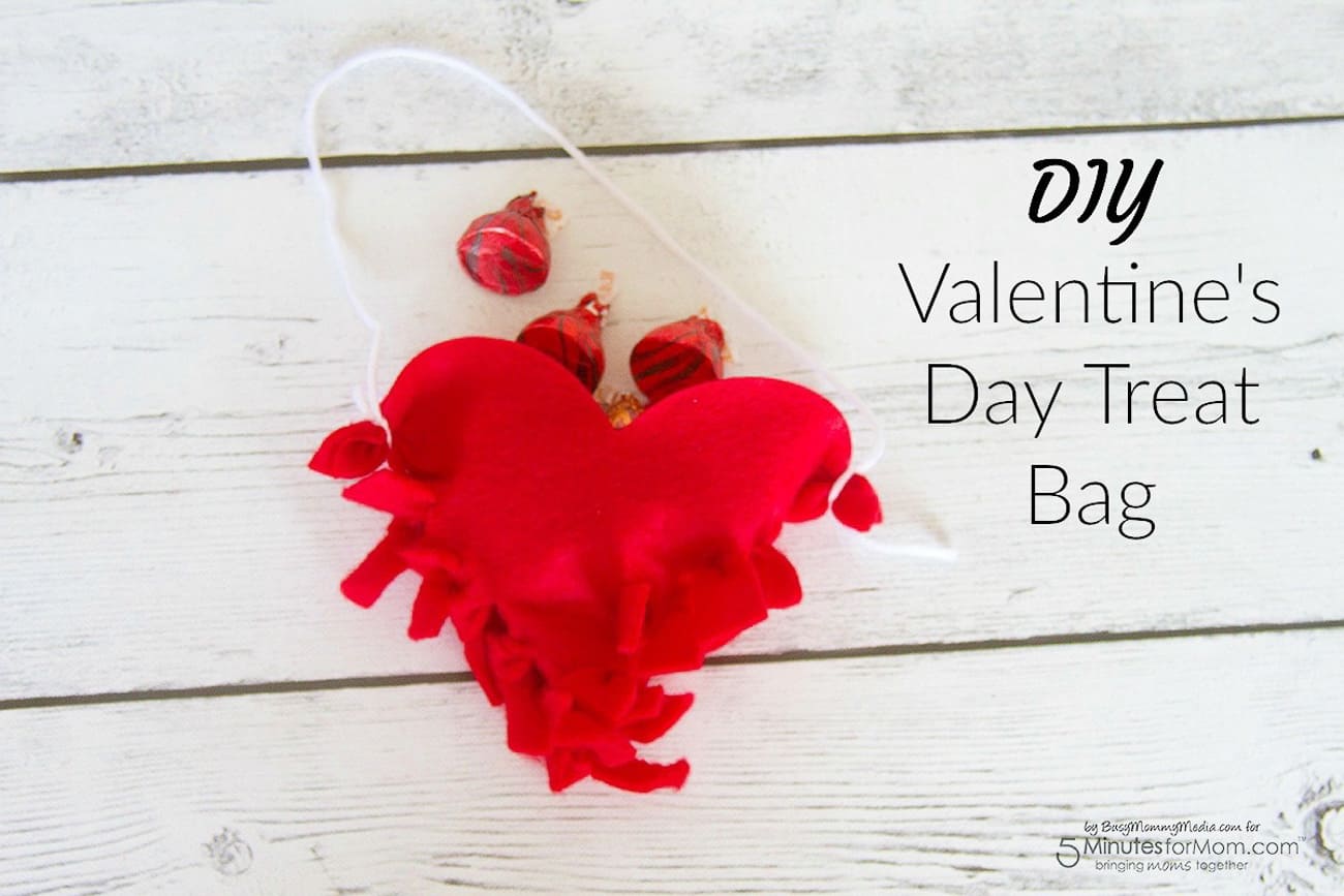 Valentine crafts for kids diy treat bag