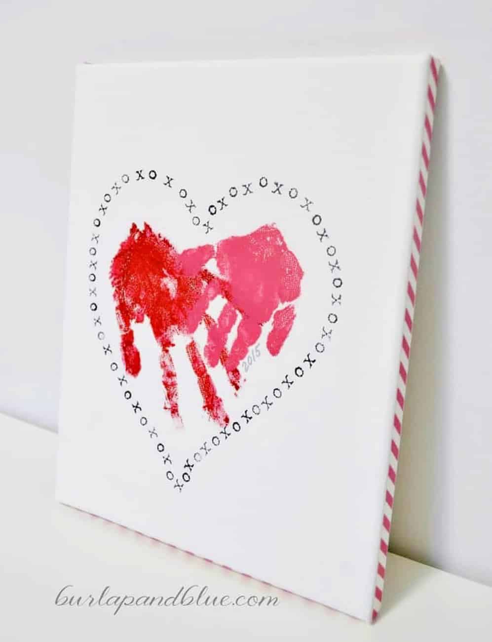 Valentine Crafts for kids handprint art