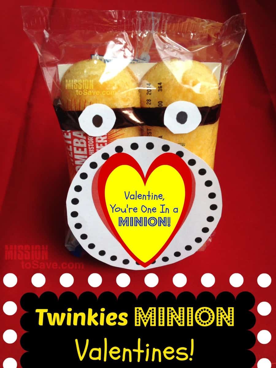 Valentine crafts for kids - Minions Twinkies