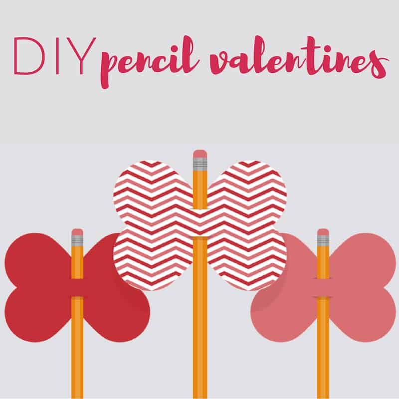 Valentine crafts for kids pencil toppers