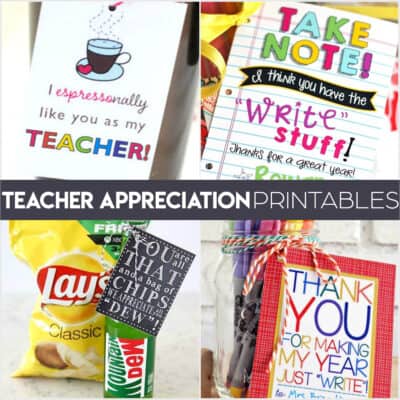 TEACHER APPRECIATION PRINTABLES
