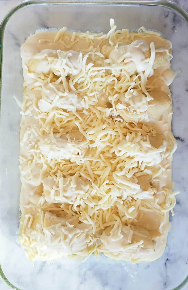 Chicken Alfredo Crescent Roll Bake - The Seasoned Mom