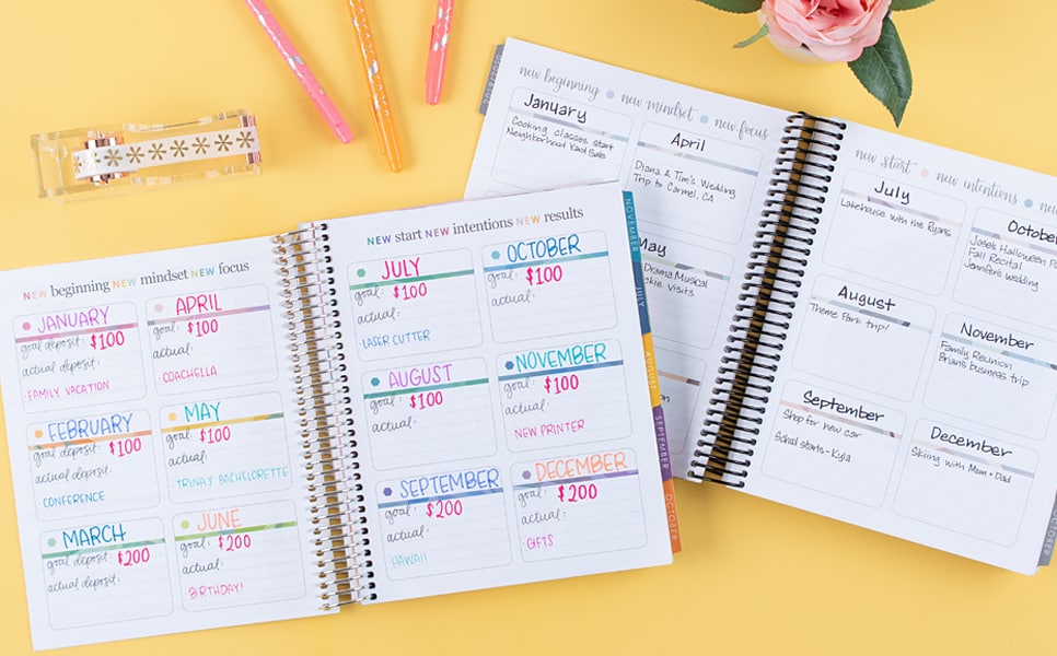 Erin Condren Deluxe Monthly Planner ways to use