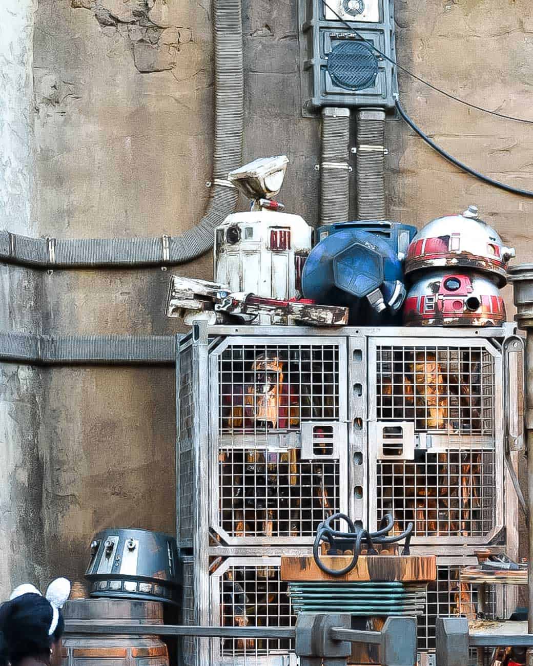 Star Wars galaxy's edge droid piles