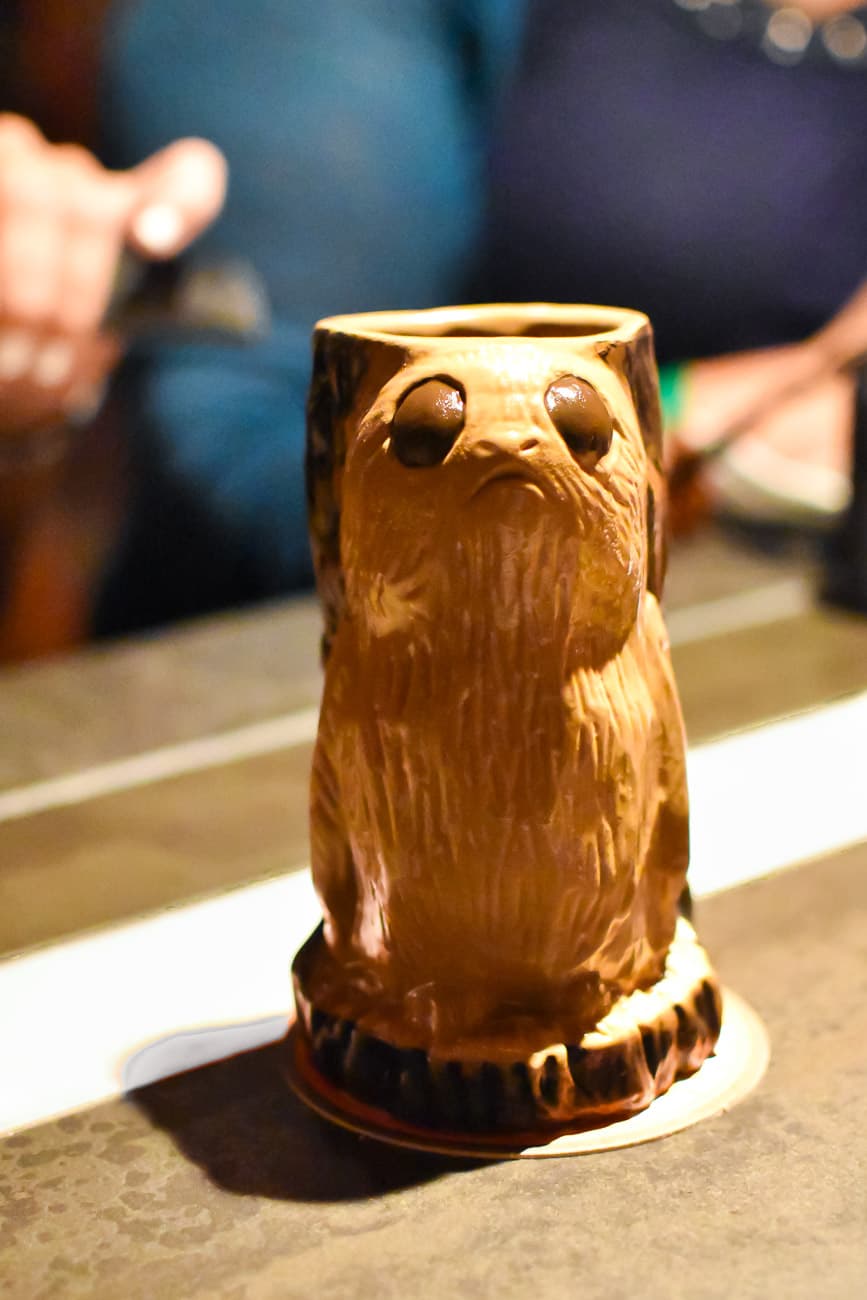 Porg mug from cantina galaxy's edge