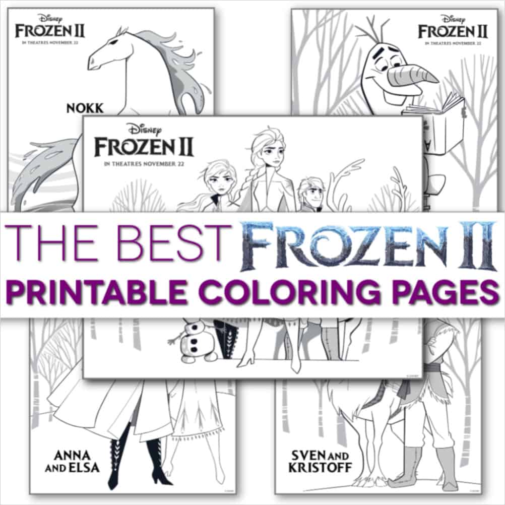 Frozen 2 coloring pages printable