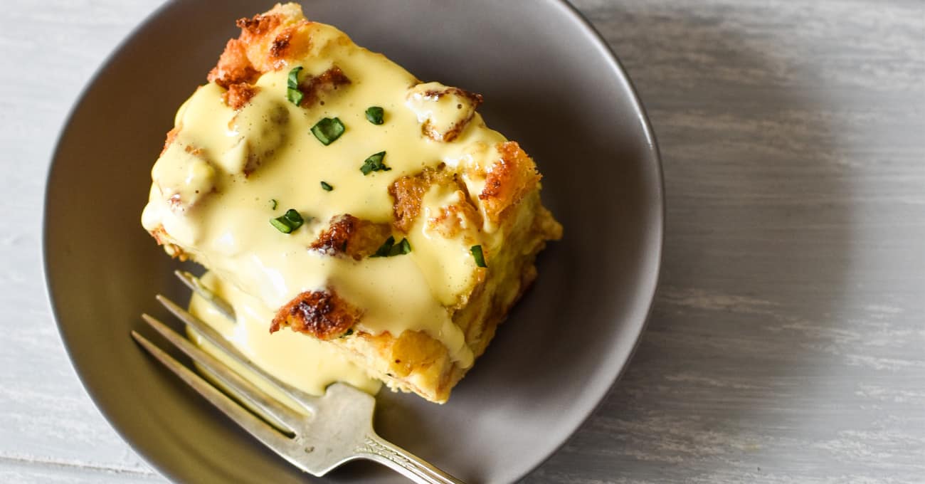 Eggs Benedict Casserole Recipe with Microwave Hollandaise