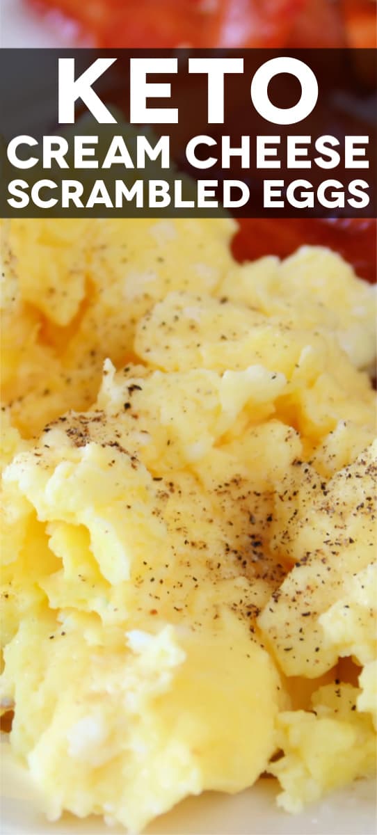 Keto cream cheese scrambled eggs