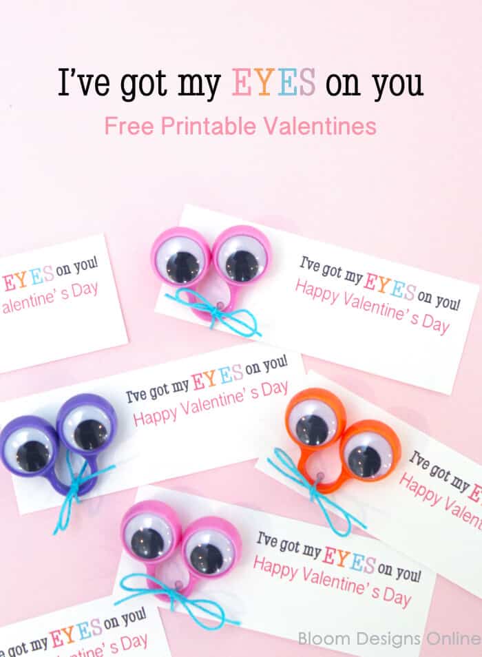 diy eyeball ring free valentine printables