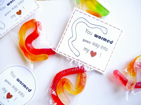 gummy worm printables for valentine's day